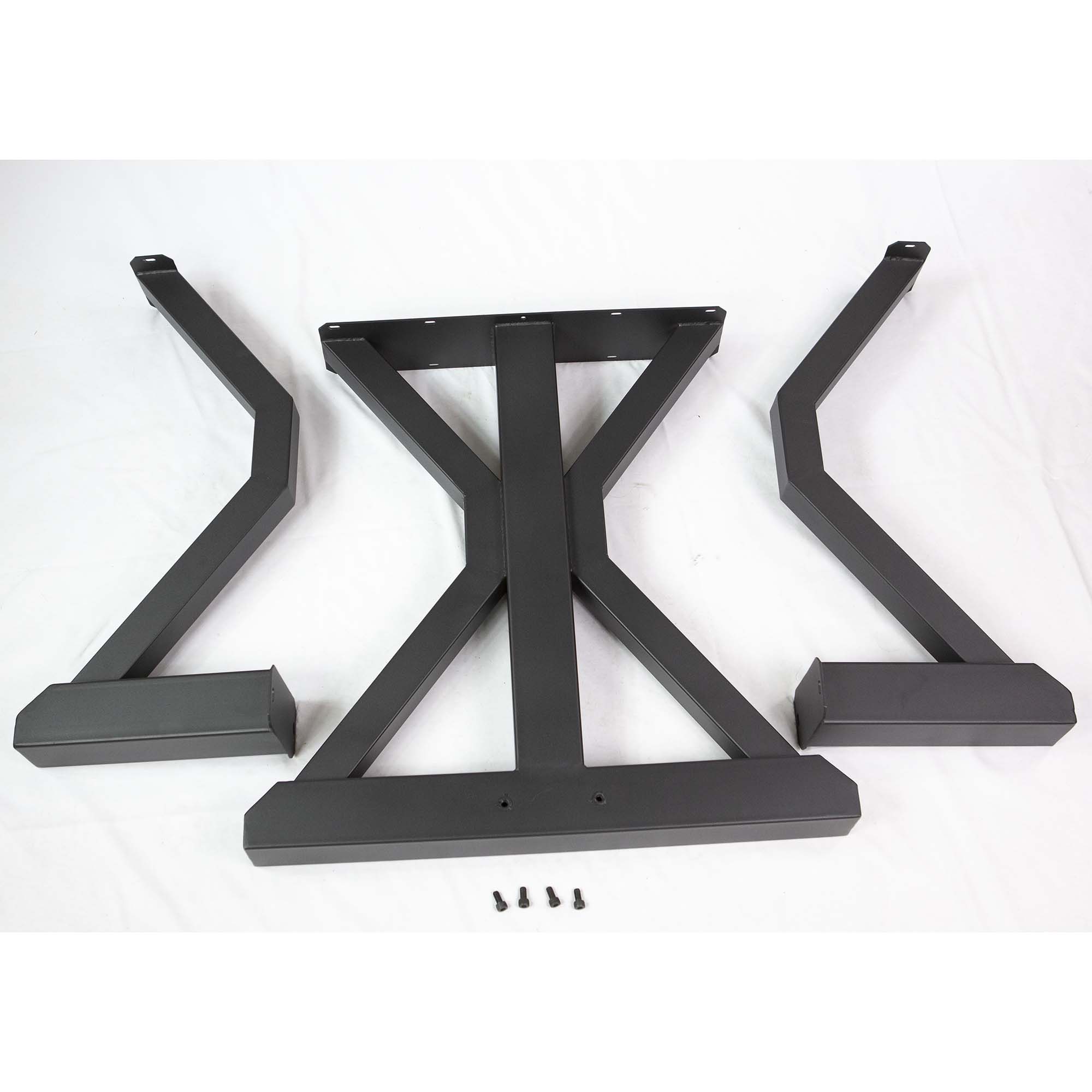 SS511 Round Dining Table Legs, 1 Set, Metal Trestle 71cm height