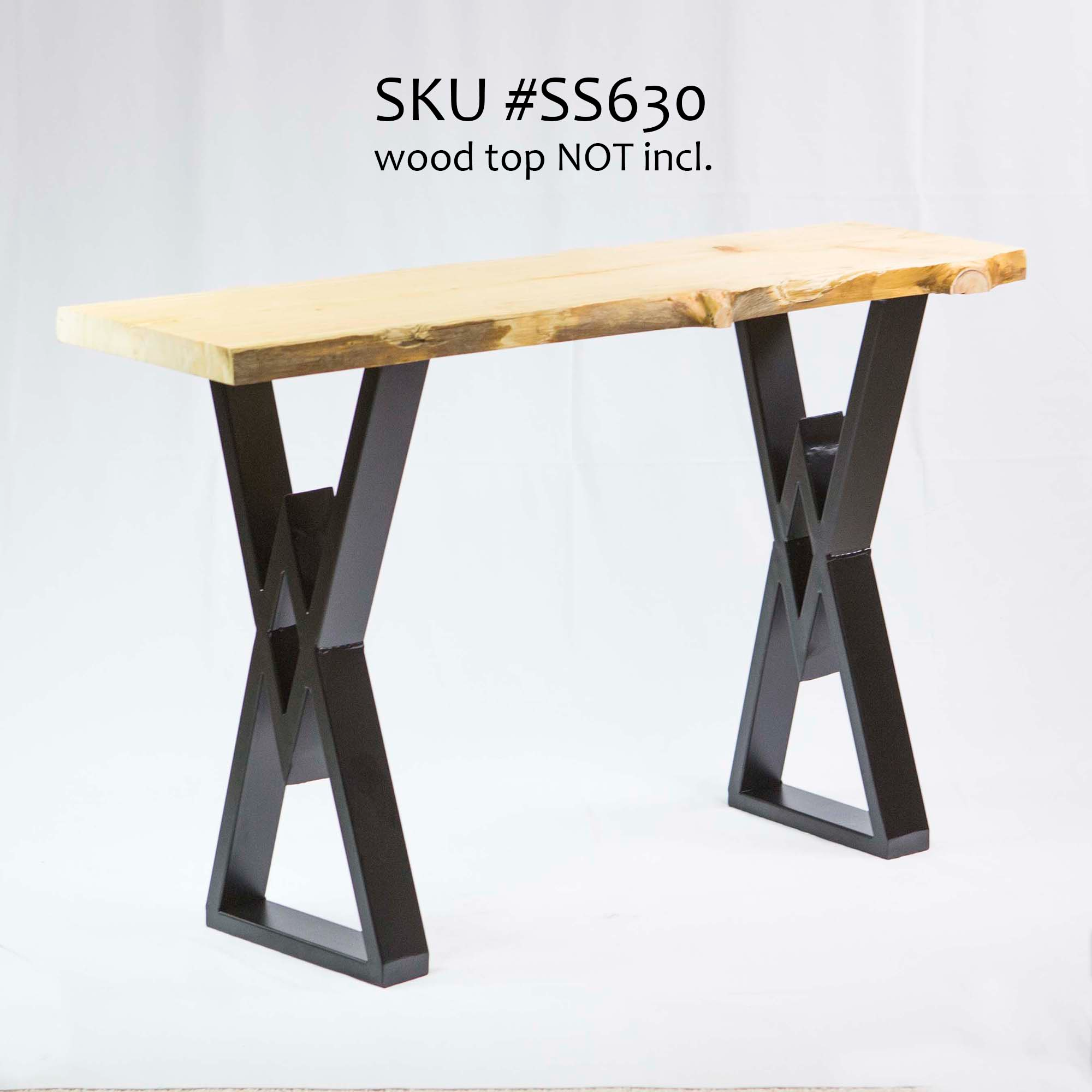 SS630 Diamond Console Table Legs 1 Pair 71cm X 30cm